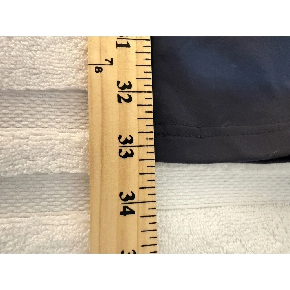 Public Rec All Day Every Day Pants Mens 34/36 Navy Blue Stretch Tapered Trousers